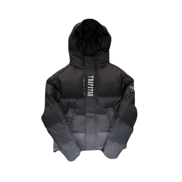 DECODED 2022 HOODED PUFFER-BLACK GRADIENT