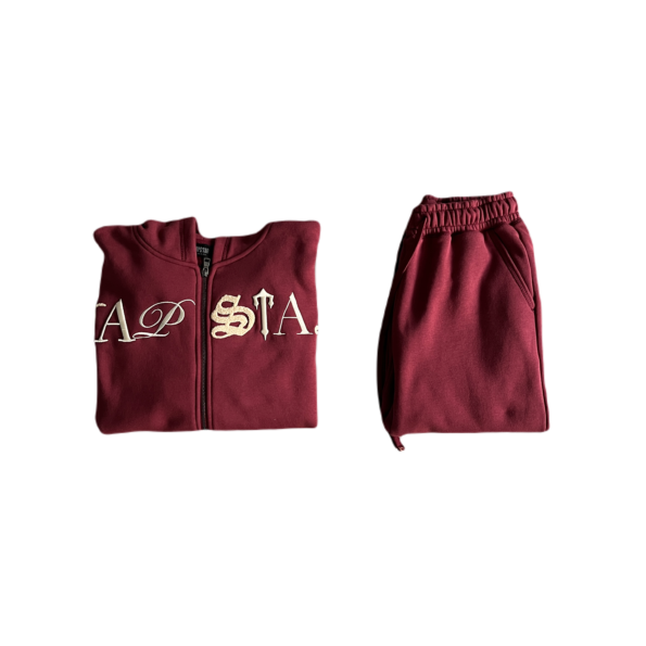SCRIPT ZIP THROUGH TRACKSUIT – ZINFANDEL