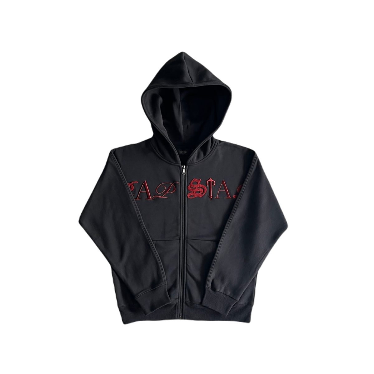 SCRIP ZIP-THOUGH HOODIE TRACKSUIT-BLACK /ZINFANDEL - immagine 2