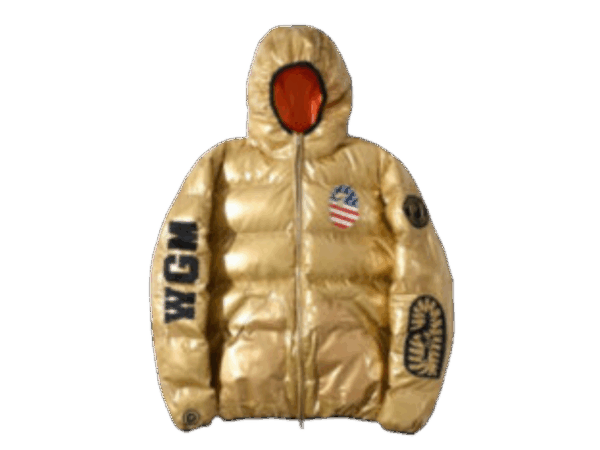 BAPE CAMO SHARK GOLD JACKET