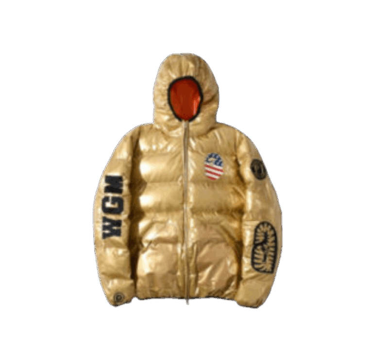 BAPE CAMO SHARK GOLD JACKET