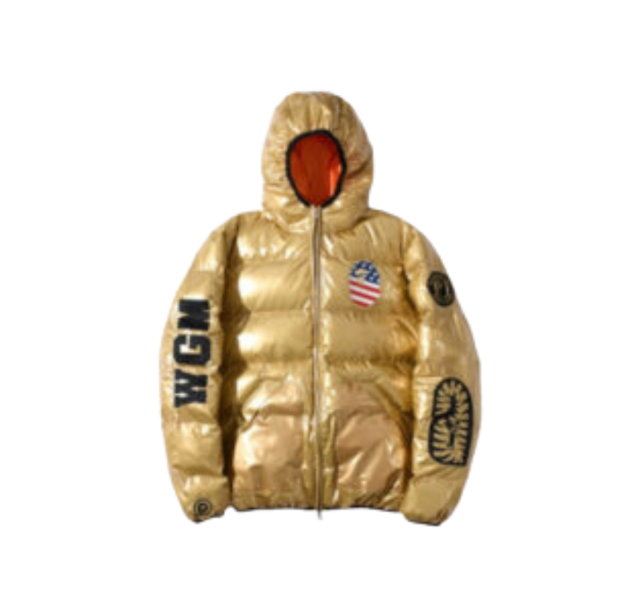 BAPE CAMO SHARK GOLD JACKET