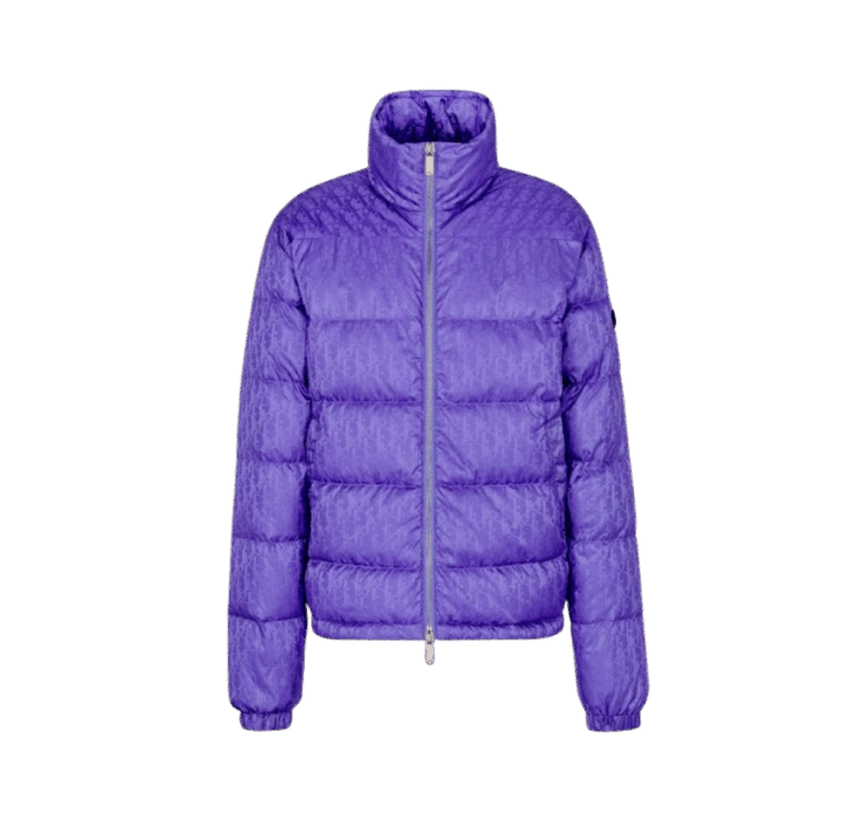 Dior Oblique Purple Puffer Jacket