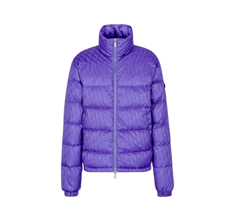 Dior Oblique Purple Puffer Jacket