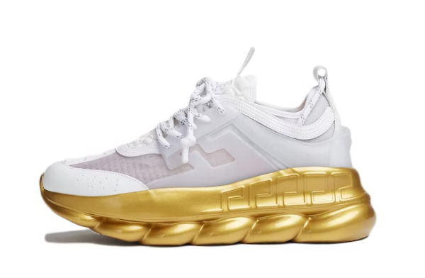 VERSACE – CHAIN REACTION WHITE GOLD SOLE
