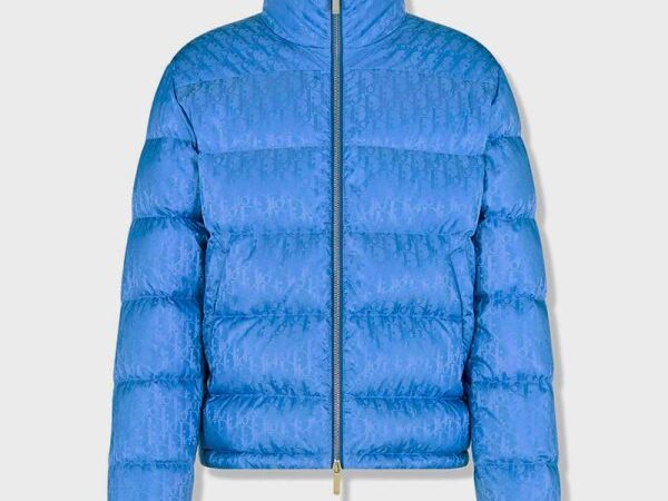 Dior Oblique Blue Puffer Jacket