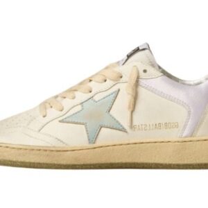 Ball star stella rosa e azzurra e talloncino beige