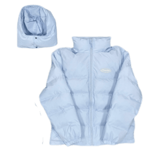 ICE BLUE HYPERDRIVE DETACHABLE HOOD PUFFER