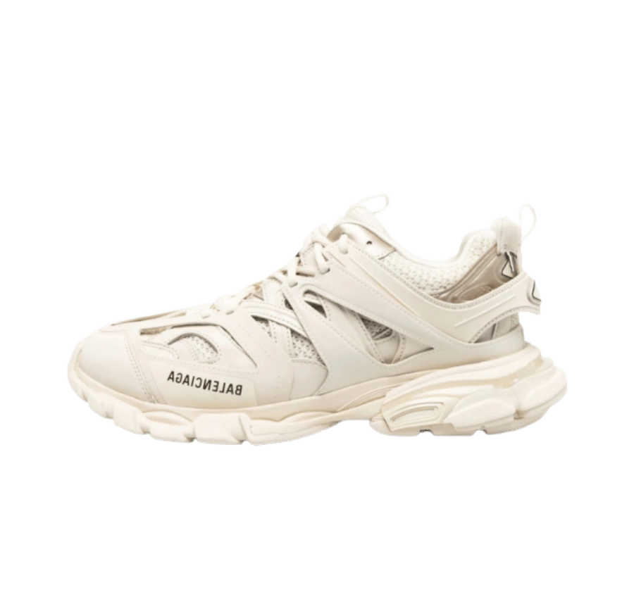 Lace-up low-top track sneakers