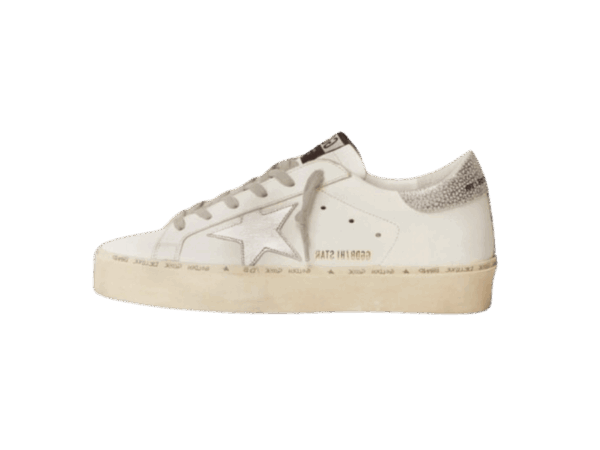 Star stella e talloncino in argento metallizzato