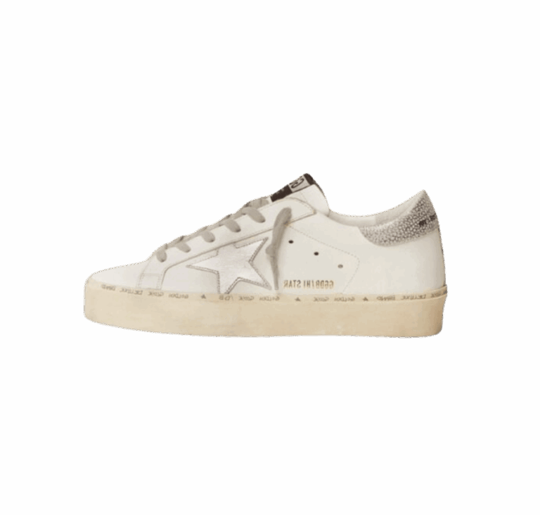 Star stella e talloncino in argento metallizzato