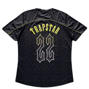 T-SHIRT FOOTBALL JERSEY-BLACK-LIME