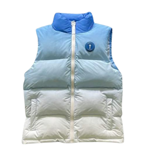 TRAPSTAR IRONGATE BADGE GILET ICE-BLUE