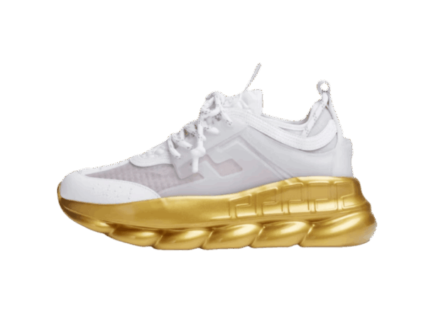 VERSACE – CHAIN REACTION WHITE GOLD SOLE