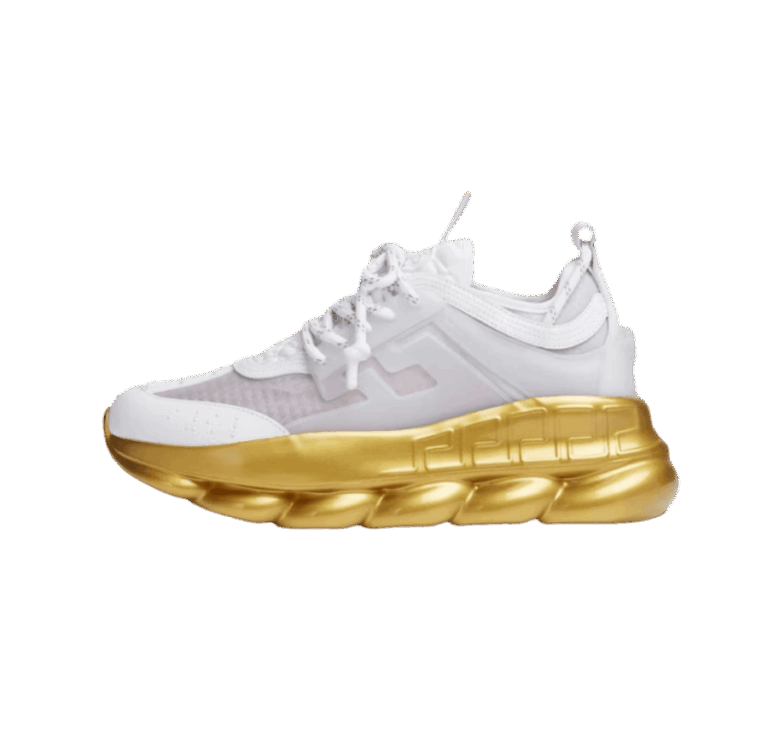 VERSACE – CHAIN REACTION WHITE GOLD SOLE