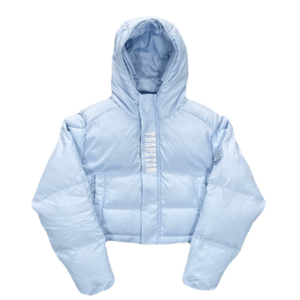 WOMEN’S DECODEED HOODED PUFFER 2.0 JACKET- ICE BLUE