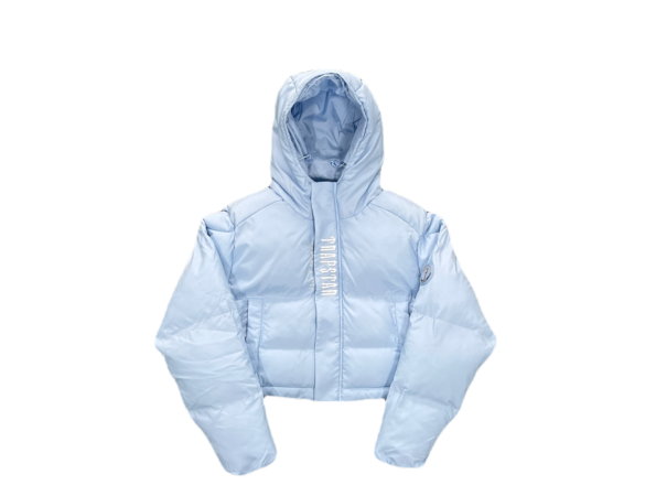 WOMEN’S DECODEED HOODED PUFFER 2.0 JACKET- ICE BLUE