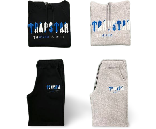 CHENILLE DECODED HOODIE TRACKSUIT-DAZZING BLUE