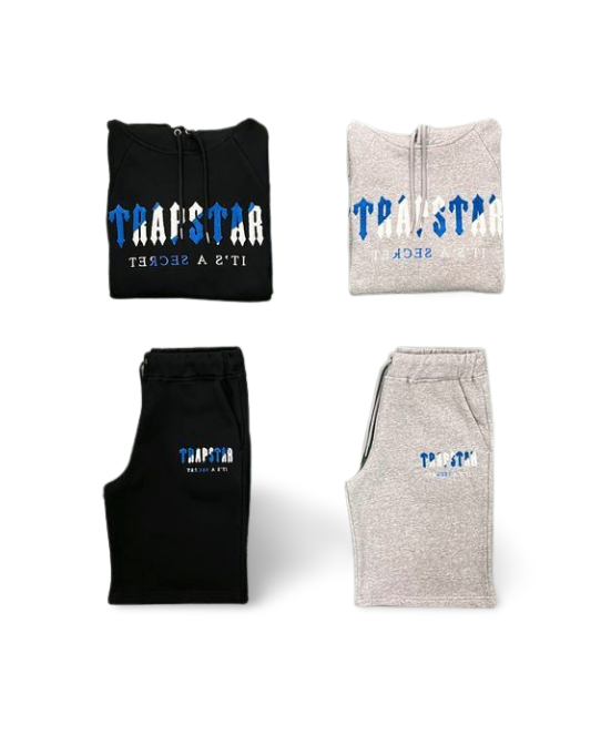 CHENILLE DECODED HOODIE TRACKSUIT-DAZZING BLUE