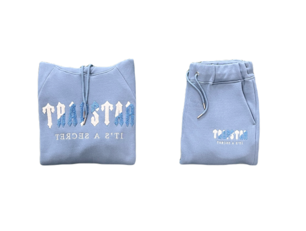CHENILLE DECODED HOODED TRACKSUIT-CITADEL/WHITE