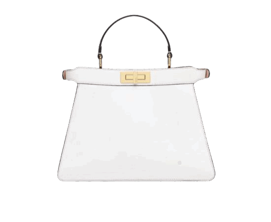 BORSA PEEKABOO ISEEU MEDIUM IN PELLE DI VITELLO BIANCO