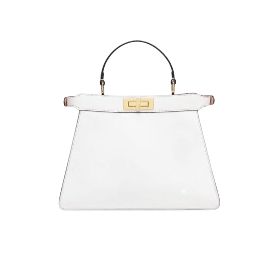 BORSA PEEKABOO ISEEU MEDIUM IN PELLE DI VITELLO BIANCO