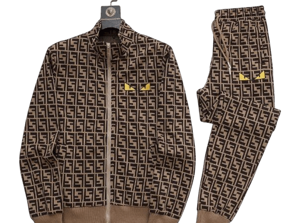 SET TRACKSUIT FF Monogram Beige