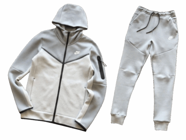 TECH FLEECE - GREY/WHITE