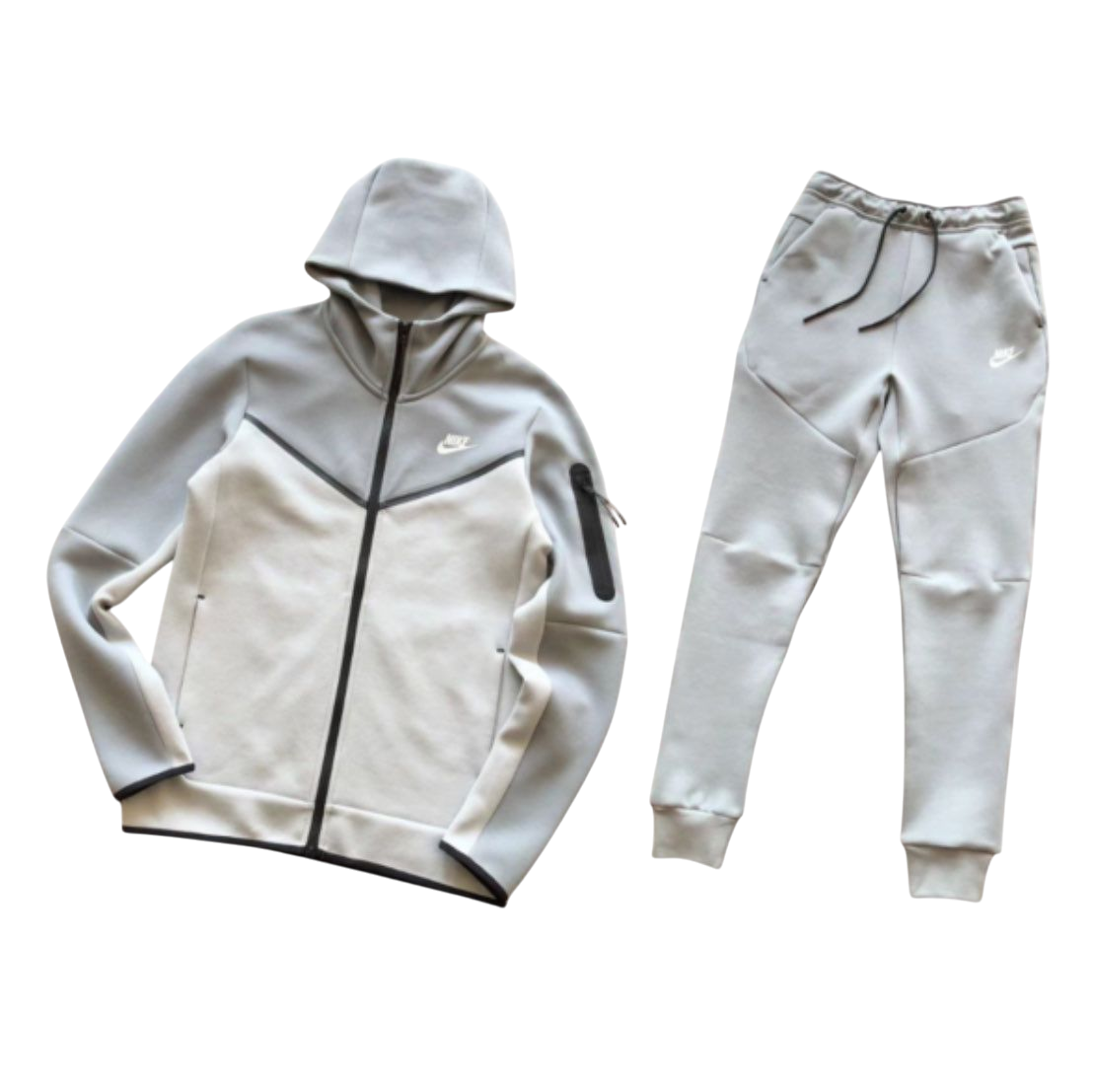 TECH FLEECE - GREY/WHITE