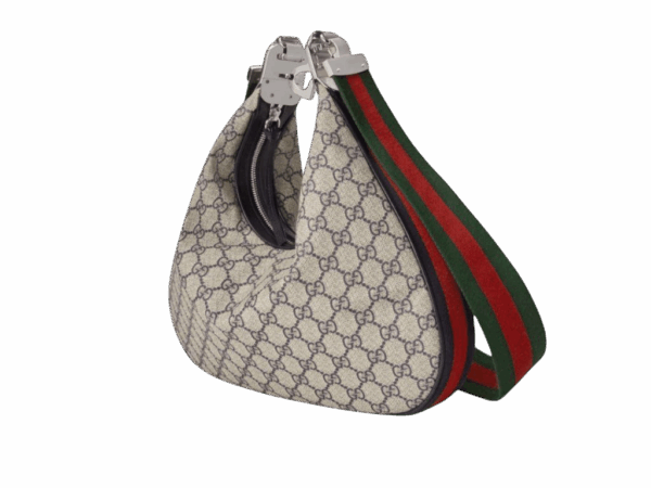BORSA SPALLA ATTACHE MEDIE BEIGE E BLU