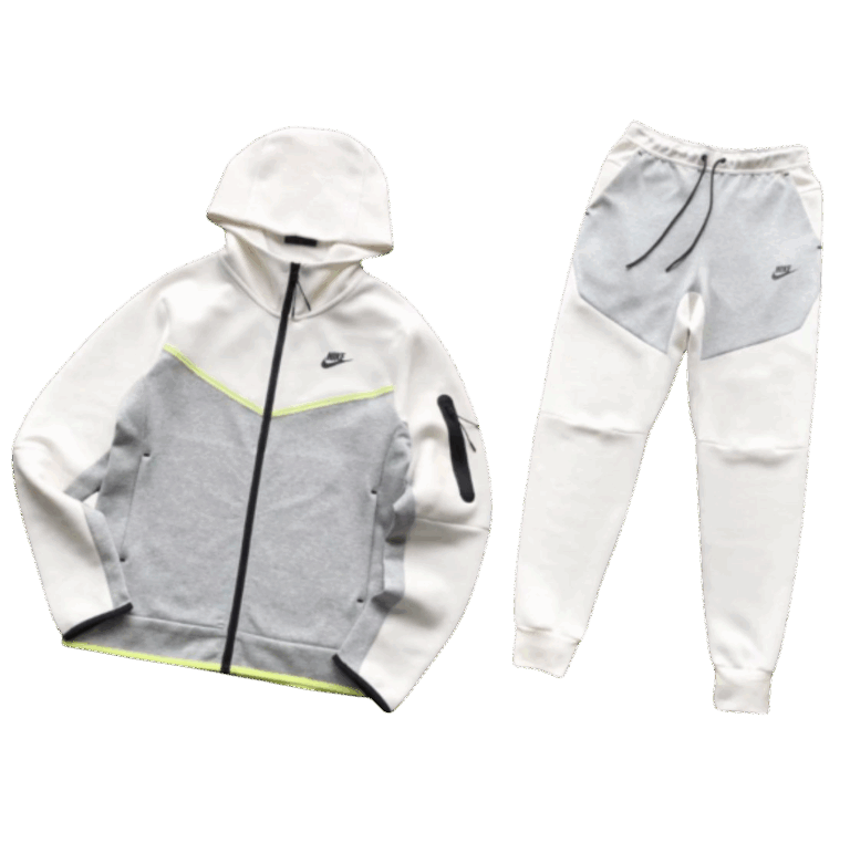 TECH FLEECE - WHITE/GREY