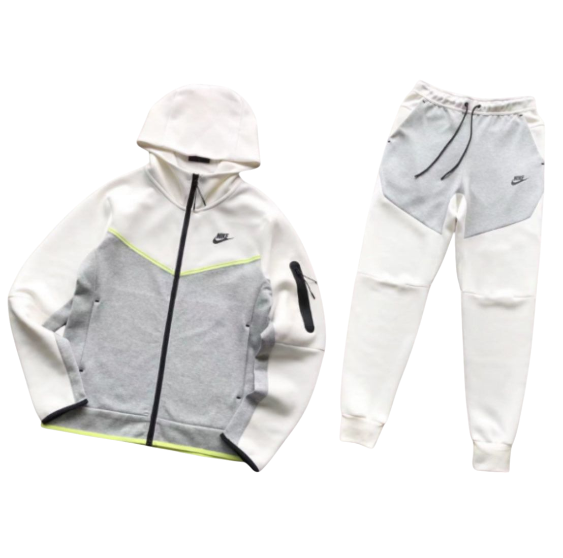 TECH FLEECE - WHITE/GREY