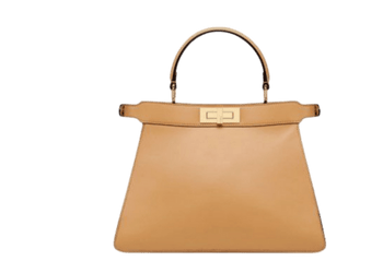 BORSA PEEKABOO ISEEU MEDIUM IN PELLE DI VITELLO BEIGE