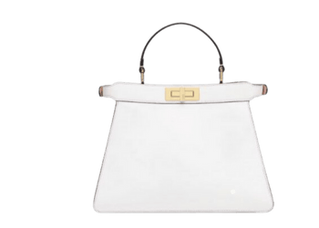 BORSA PEEKABOO ISEEU MEDIUM IN PELLE DI VITELLO BIANCO