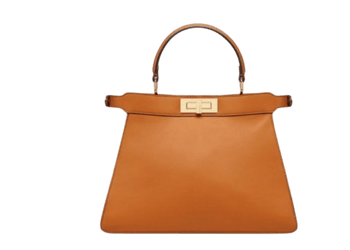 BORSA PEEKABOO ISEEU MEDIUM IN PELLE DI VITELLO MARRONE