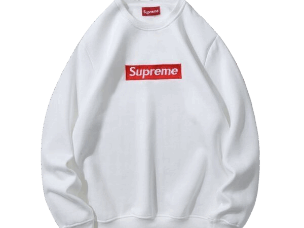 FELPA SUPREME SWEATSHIRT BOX LOGO WHITE