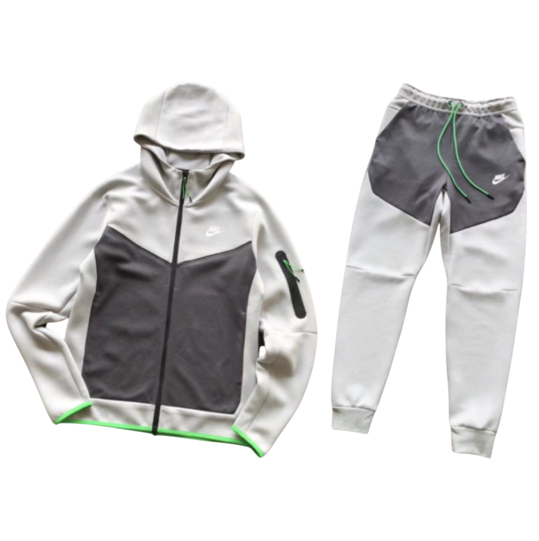 TECH FLEECE - WHITE/GREY
