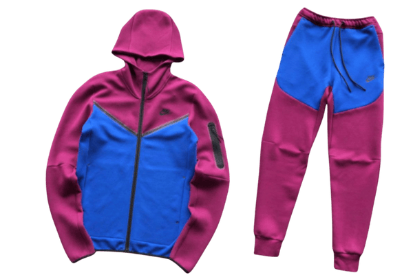 TECH FLEECE - BORDEAUX/BLUE