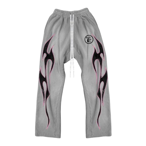 PANTS - HLSTR Grey Future Flame Sweatpants