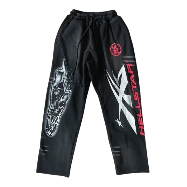 PANTS - HLSTRS Airbrushed Skull Flare