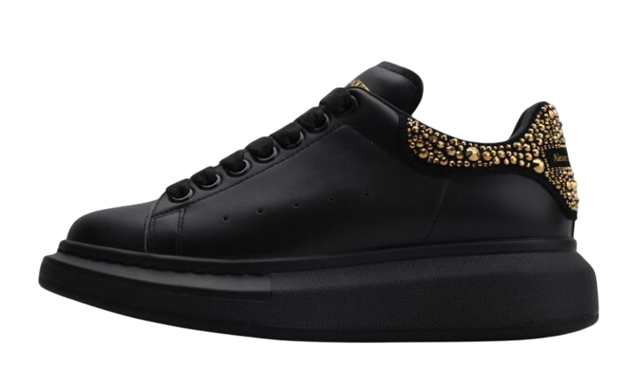 ALEXANDER MCQUEEN BLACK GOLD DIAMOND TAIL