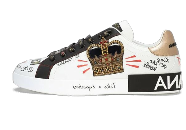 SCARPE - DG NAPPA CALFSKIN WITH PATCH WHITE