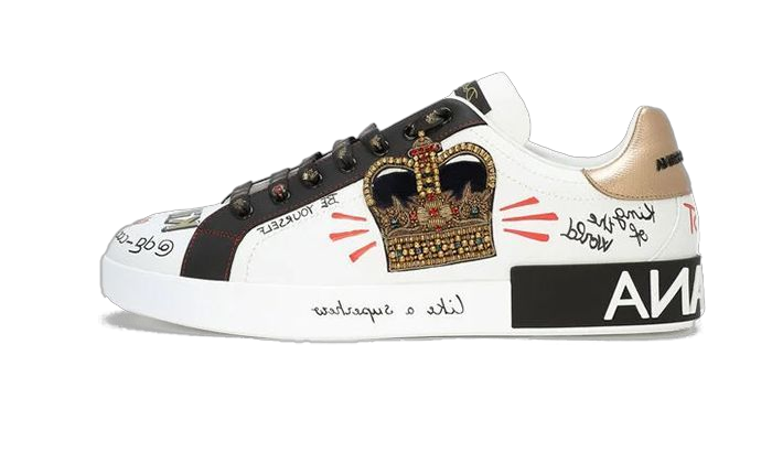 SCARPE - DG NAPPA CALFSKIN WITH PATCH WHITE