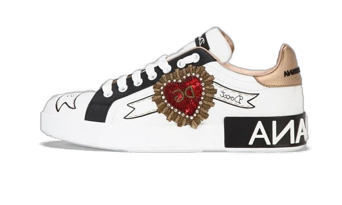 SCARPE - DG PORTOFINO EMBROIDERY WHITE