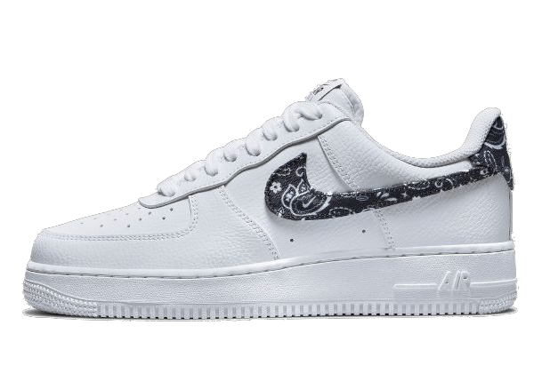 AF1 ESSENTIALS WHITE BLACK PAISLEY