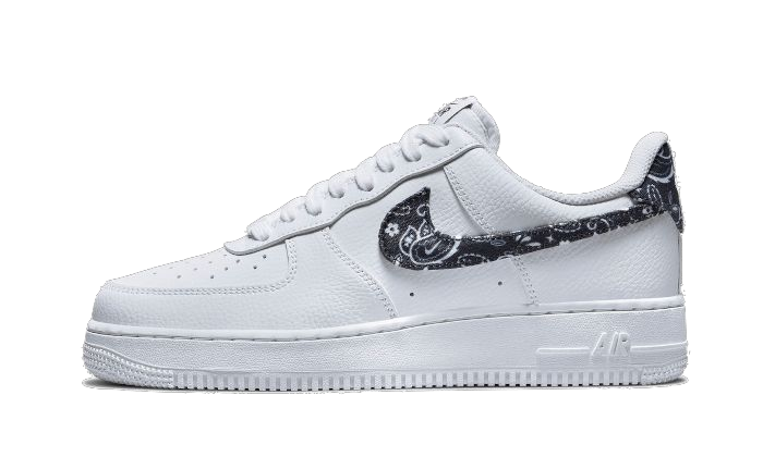 AF1 ESSENTIALS WHITE BLACK PAISLEY