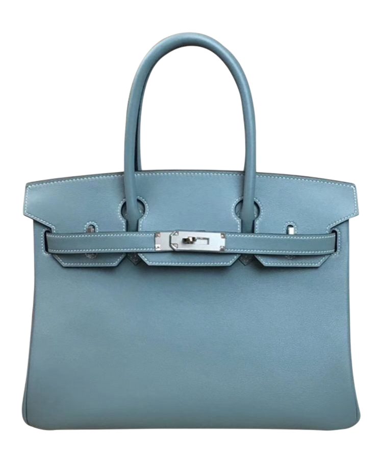 BIRKIN - HERMES 30 EPSOM BLU