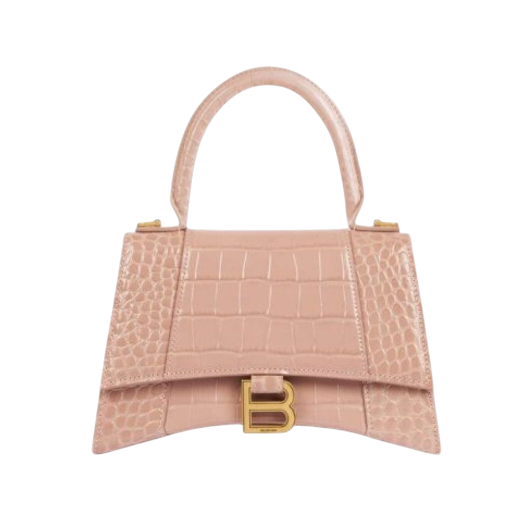 BORSA - BALENCIAGA HOURGLASS XS CON MANICO BEIGE