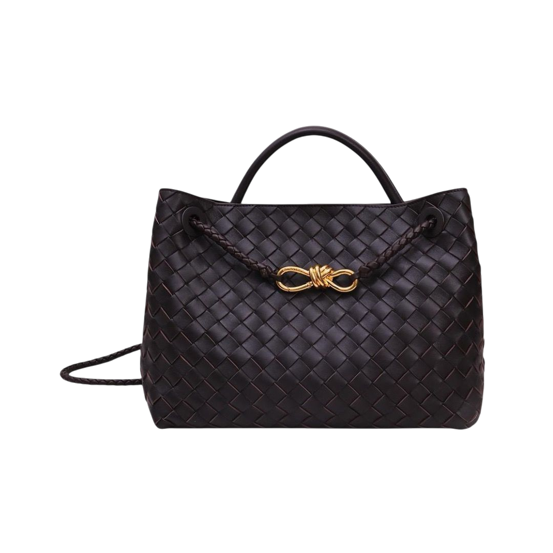 BORSA - BOTTEGA VENTA NAPPA INTRECCIATA MEDIO SPALLA