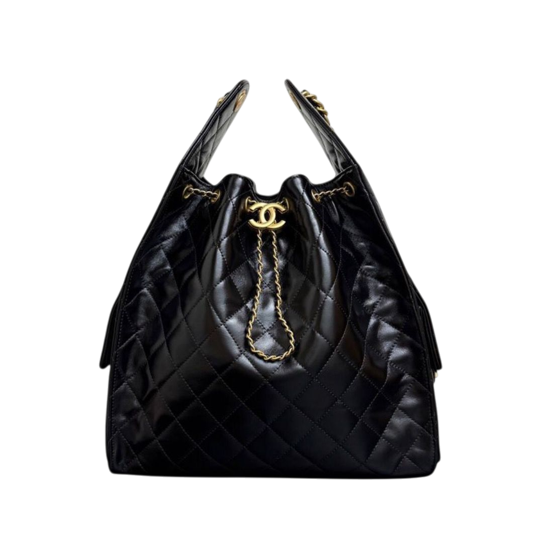 BORSA - CHANEL GRANDE 40 COLOR ORO NERO
